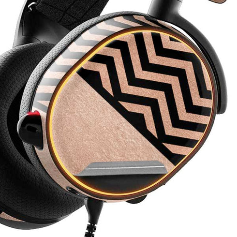 Rose Gold Chevron Split SteelSeries Arctis 5 Skin