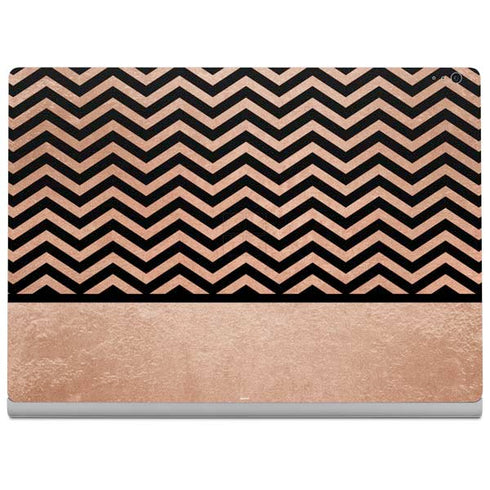 Rose Gold Chevron Split Surface Book 2 13.5in Skin