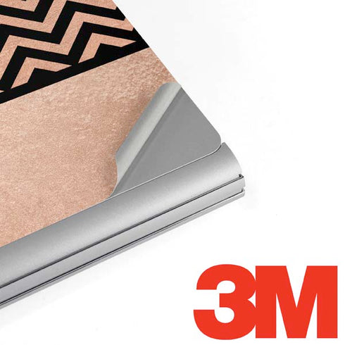 Rose Gold Chevron Split Surface Book 2 15in Skin