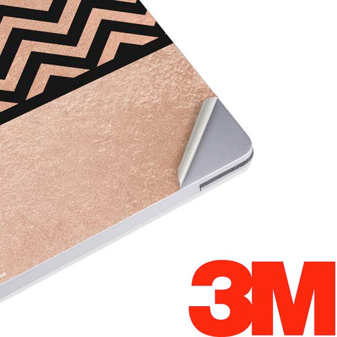 Rose Gold Chevron Split Surface Laptop 2 Skin