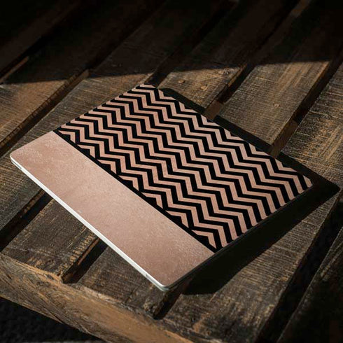 Rose Gold Chevron Split Surface Laptop 2 Skin