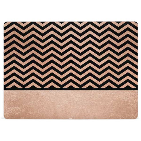 Rose Gold Chevron Split Surface Laptop 3 13.5in Skin