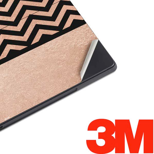 Rose Gold Chevron Split Surface Pro 7 Skin