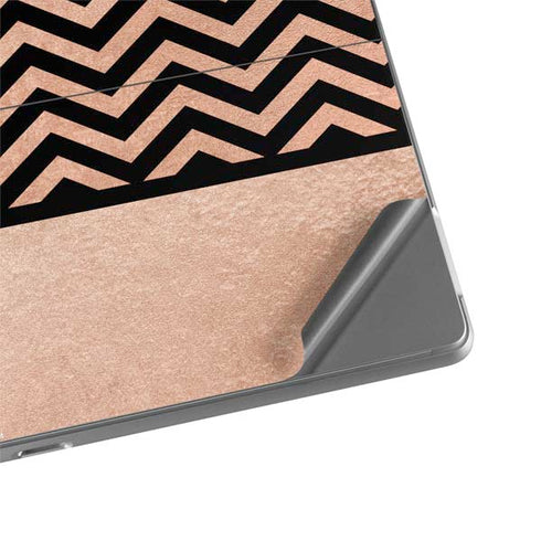 Rose Gold Chevron Split Surface Pro 8 Skin