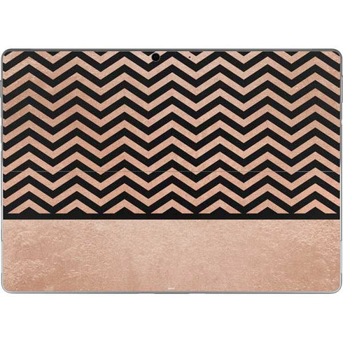 Rose Gold Chevron Split Surface Pro 9 Skin