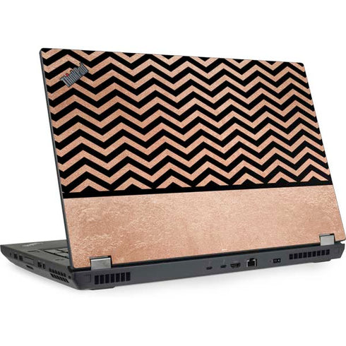 Rose Gold Chevron Split Lenovo ThinkPad Skin