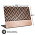 Rose Gold Chevron Split Universal Laptop 15in (12.2 x 8.8in) Skin
