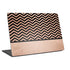 Rose Gold Chevron Split Universal Laptop 18in (14.6 x 10.6in) Skin
