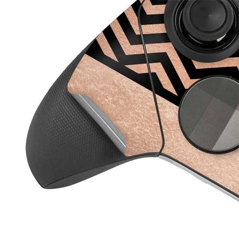 Rose Gold Chevron Split Xbox Elite Wireless Controller Series 2 Skin