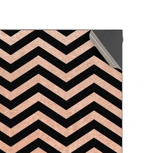Rose Gold Chevron Split Xbox Series X Console Skin