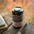Rose Gold Chevron Split Yeti Colster Can Insulator Skin