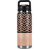 Rose Gold Chevron Split YETI Rambler 26oz Bottle Skin