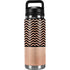 Rose Gold Chevron Split YETI Rambler 26oz Bottle Skin