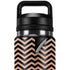 Rose Gold Chevron Split YETI Rambler 26oz Bottle Skin