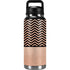 Rose Gold Chevron Split YETI Rambler 36oz Bottle Skin