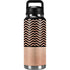 Rose Gold Chevron Split YETI Rambler 36oz Bottle Skin