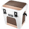 Rose Gold Chevron Split YETI Roadie 24 Hard Cooler Skin