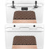 Rose Gold Chevron Split YETI Tundra 45 Hard Cooler Skin