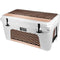 Rose Gold Chevron Split YETI Tundra 65 Hard Cooler Skin