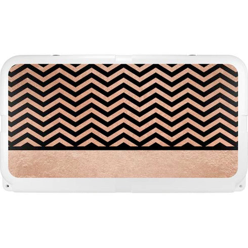 Rose Gold Chevron Split YETI Tundra 65 Hard Cooler Skin