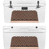 Rose Gold Chevron Split YETI Tundra 65 Hard Cooler Skin
