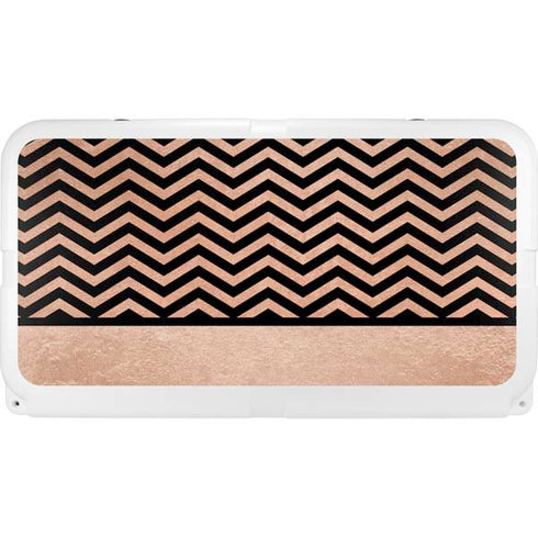 Rose Gold Chevron Split YETI Tundra 75 Hard Cooler Skin