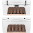 Rose Gold Chevron Split YETI Tundra 75 Hard Cooler Skin