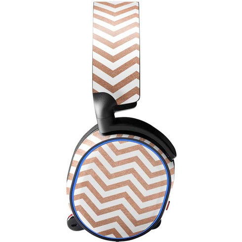 Rose Gold Chevron SteelSeries Arctis 3 Skin