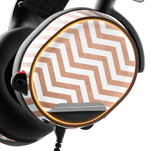 Rose Gold Chevron SteelSeries Arctis 3 Skin