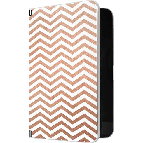 Rose Gold Chevron Surface Duo Skin