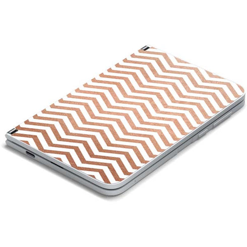 Rose Gold Chevron Surface Duo Skin
