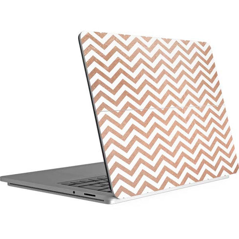 Rose Gold Chevron Surface Laptop Studio Skin