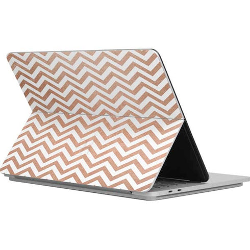 Rose Gold Chevron Surface Laptop Studio Skin