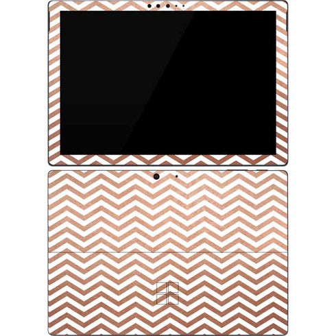 Rose Gold Chevron Surface Pro 7 Skin