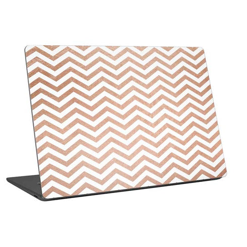 Rose Gold Chevron Universal Laptop 18in (14.6 x 10.6in) Skin