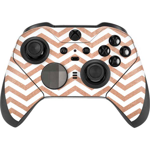 Rose Gold Chevron Xbox Elite Wireless Controller Series 2 Skin