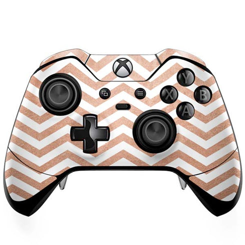 Rose Gold Chevron Xbox One Elite Controller Skin