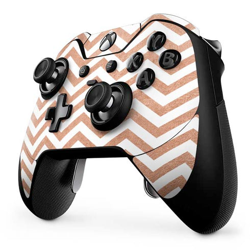 Rose Gold Chevron Xbox One Elite Controller Skin