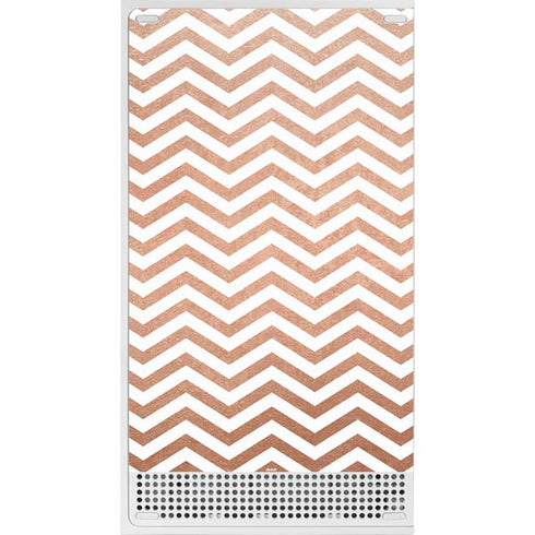 Rose Gold Chevron Xbox Series S Console Skin