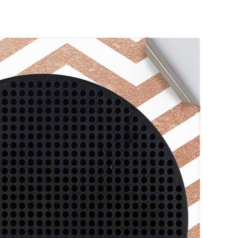 Rose Gold Chevron Xbox Series S Console Skin
