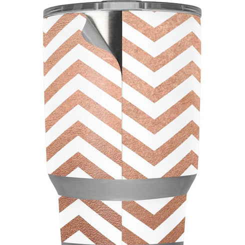 Rose Gold Chevron Yeti 20oz Tumbler Skin
