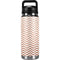 Rose Gold Chevron YETI Rambler 26oz Bottle Skin