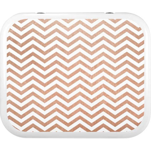 Rose Gold Chevron YETI Roadie 24 Hard Cooler Skin