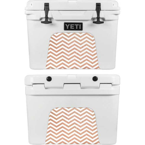 Rose Gold Chevron YETI Tundra 35 Hard Cooler Skin