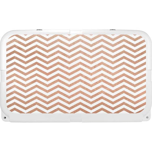 Rose Gold Chevron YETI Tundra 45 Hard Cooler Skin
