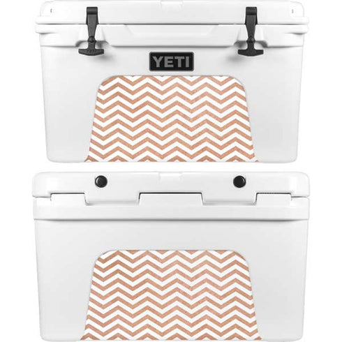 Rose Gold Chevron YETI Tundra 45 Hard Cooler Skin