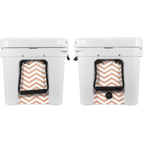 Rose Gold Chevron YETI Tundra 45 Hard Cooler Skin
