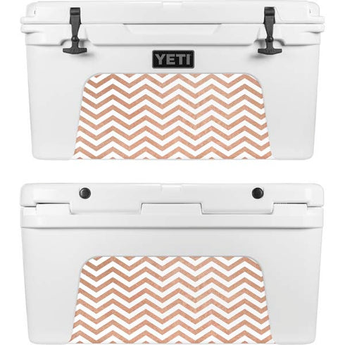 Rose Gold Chevron YETI Tundra 65 Hard Cooler Skin