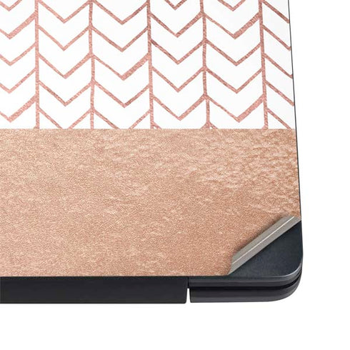 Rose Gold Herringbone Dell Vostro Skin