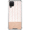 Rose Gold Herringbone Galaxy A12 Clear Case